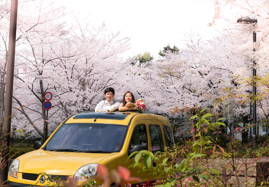 東京挙式・オープンカー