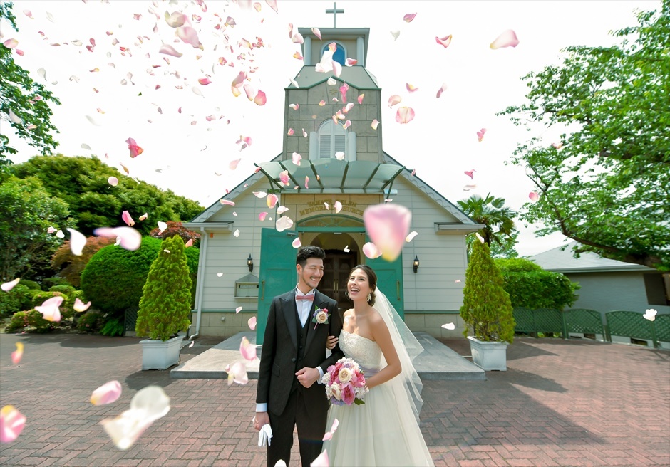 横浜チャペル結婚式　横浜結婚写真　山手チャペルウェディング